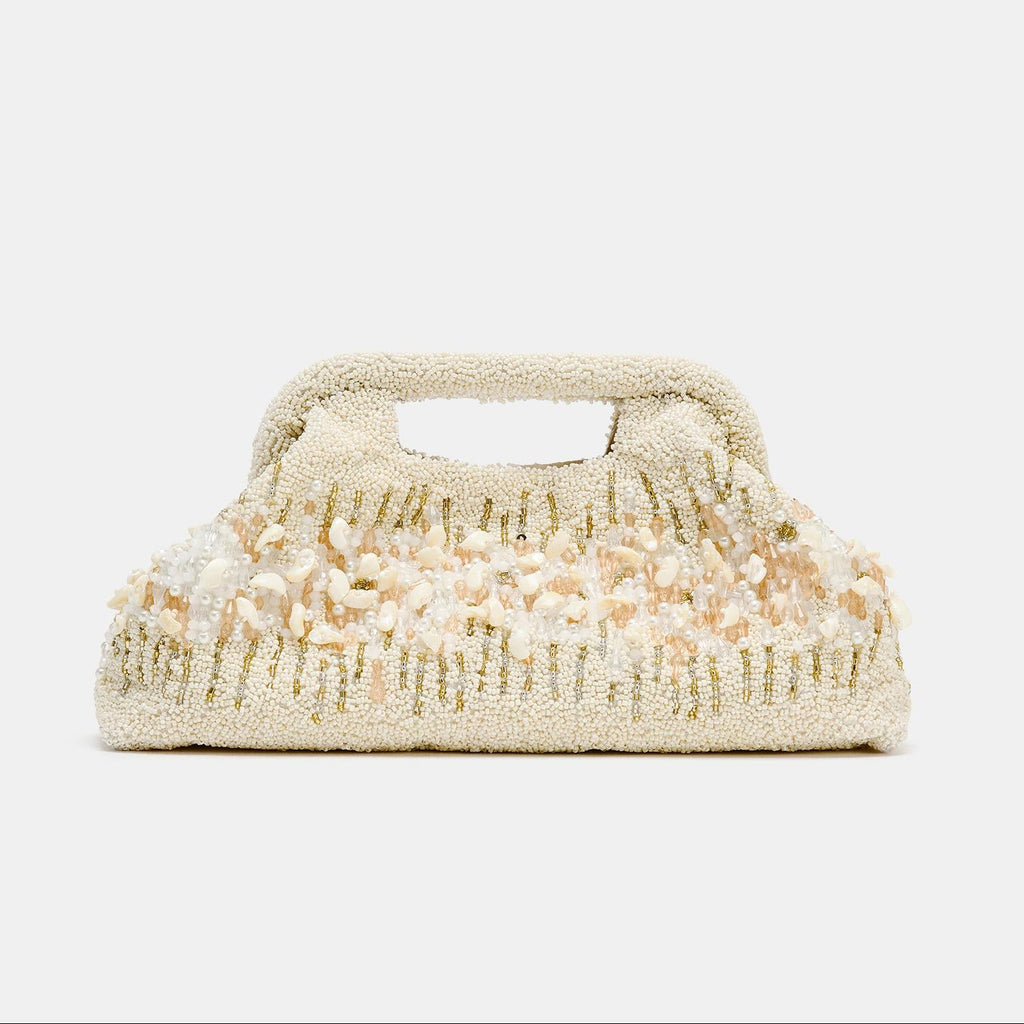 Beaded shell pouch