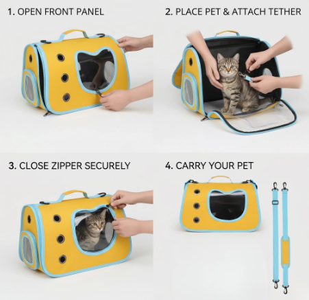 Transparent Bubble Window Pet Carrier Backpack