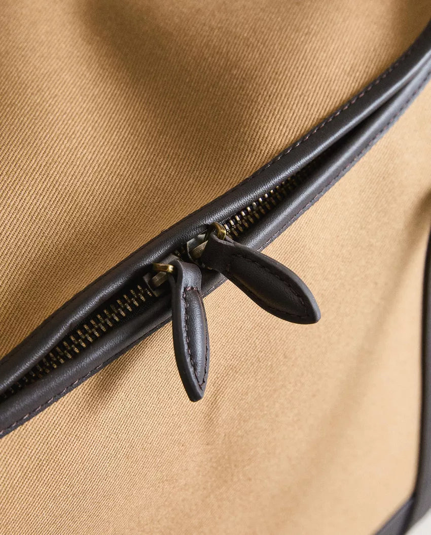 Leather pet carrier