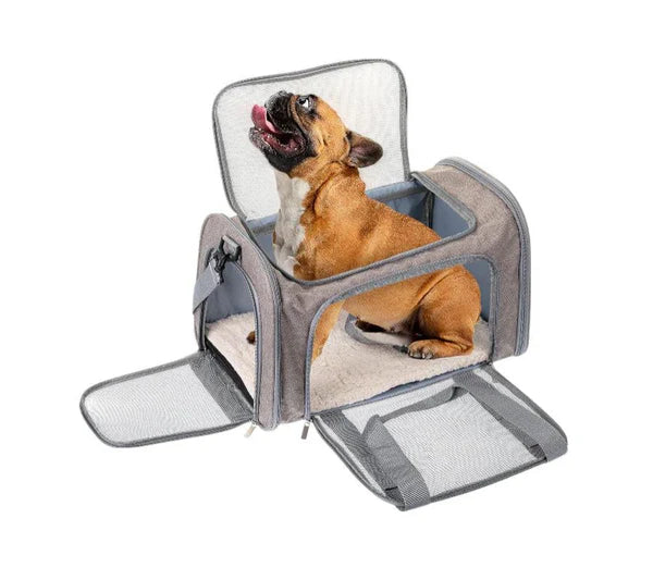 High-Quality Soft-Sided Portable Carrier for Cats and Dogs