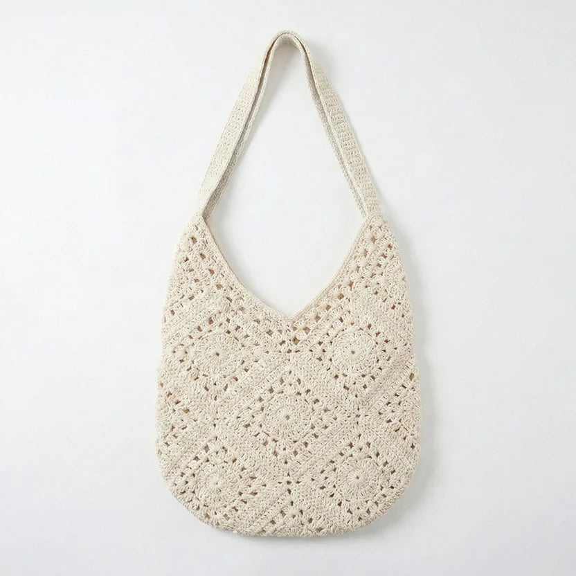 Women's Crochet One-Shoulder Bag