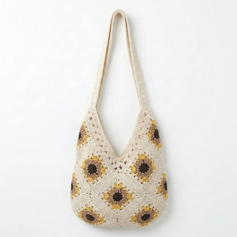 Women's Crochet One-Shoulder Bag