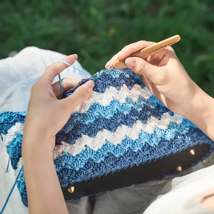 "Sea Breeze & Waves" Crochet Tote Bag