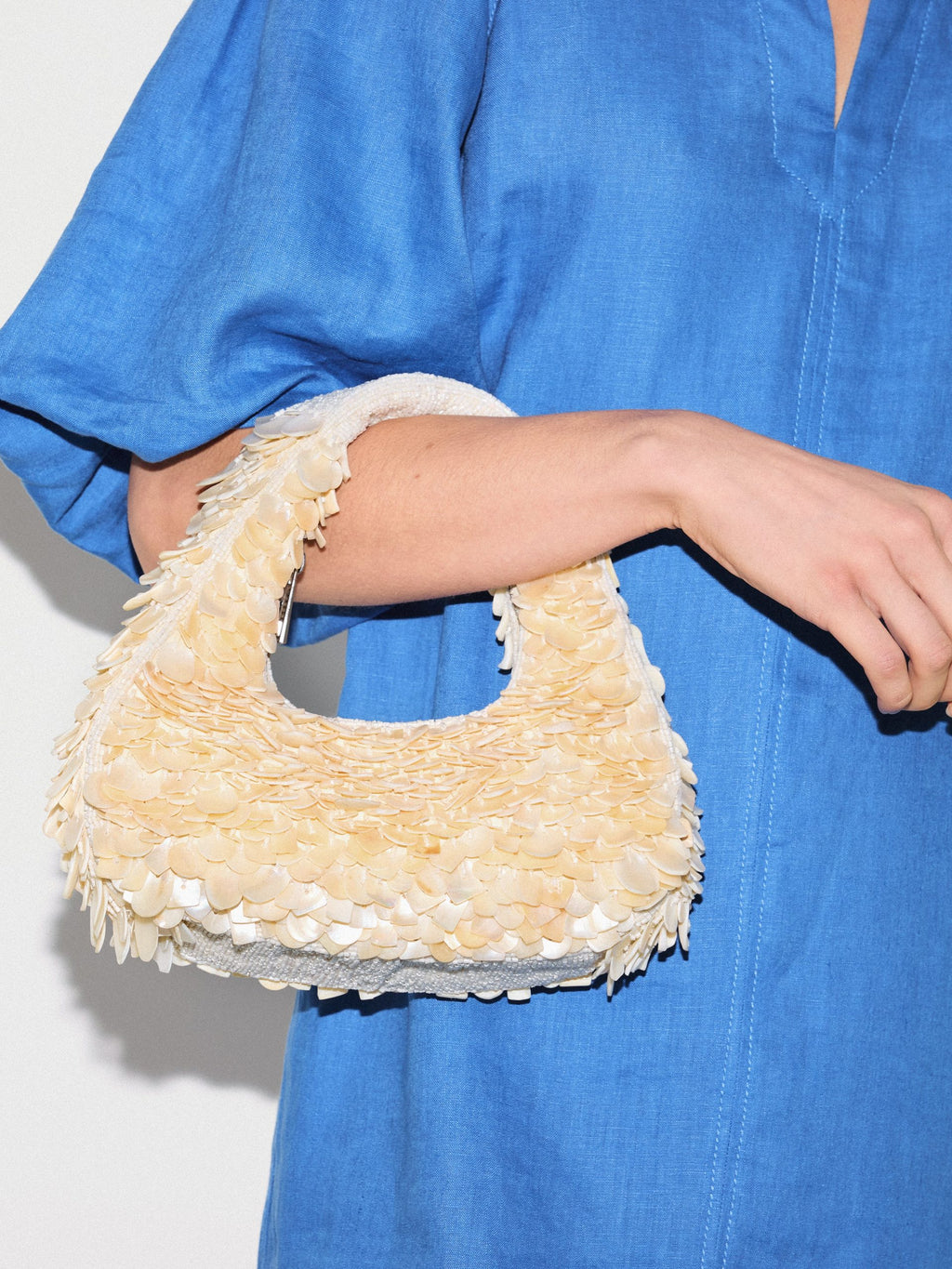 Mini Beaded Shell Clutch