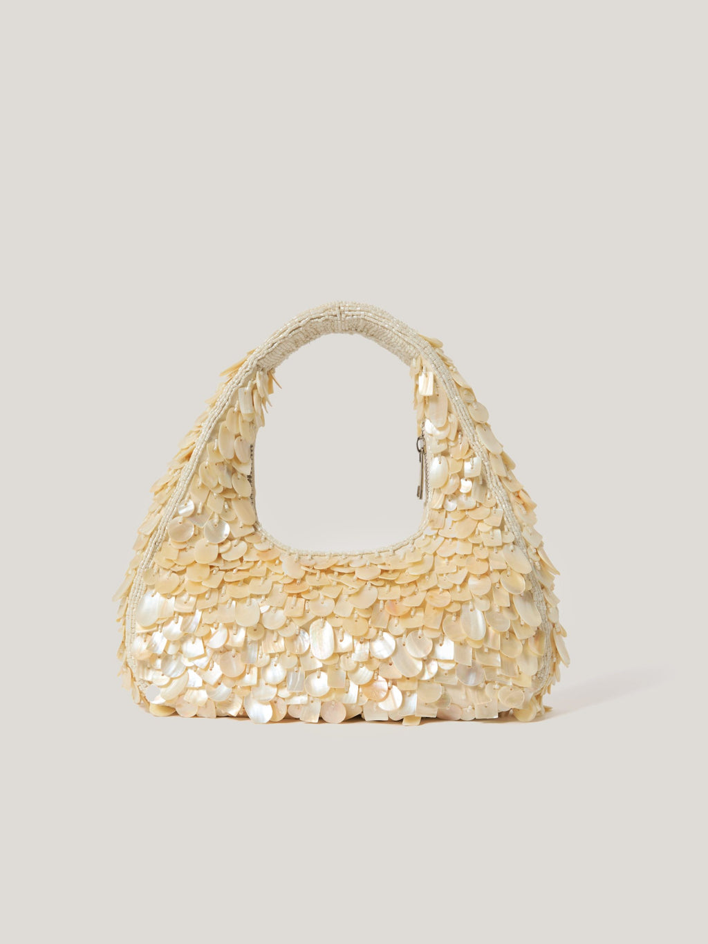 Mini Beaded Shell Clutch