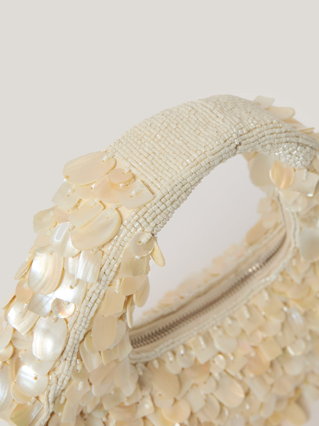 Mini Beaded Shell Clutch