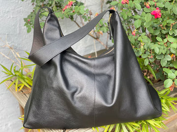 Soft Oversized Slouchy Leather Large Capacity Shoulder Tote Bag